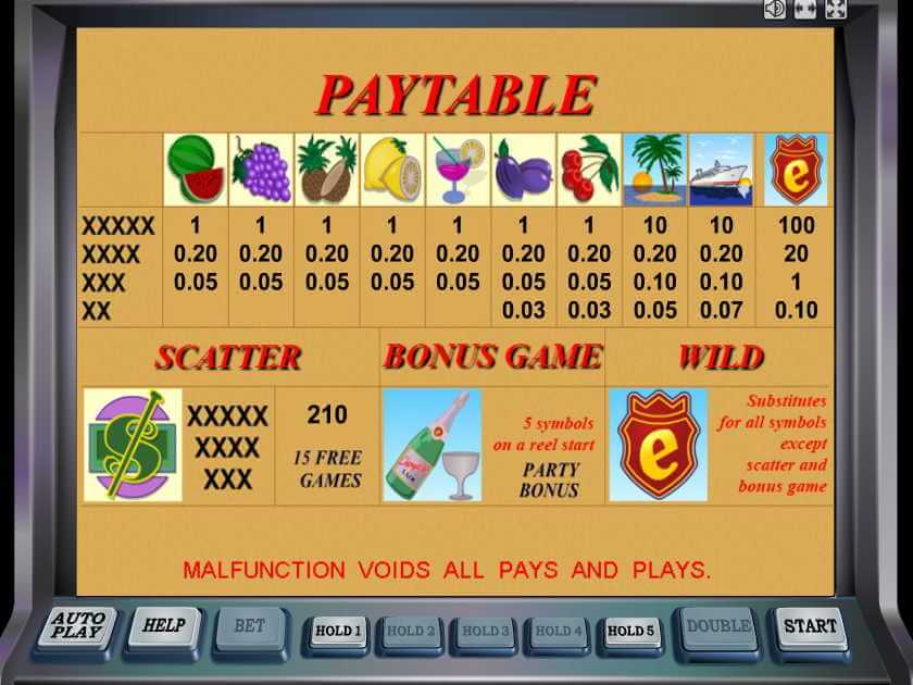 Символы Шампанское Выплаты Шампанское